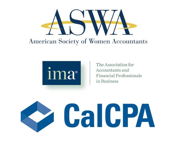 ASWA, CalCPA, and IMA logos
